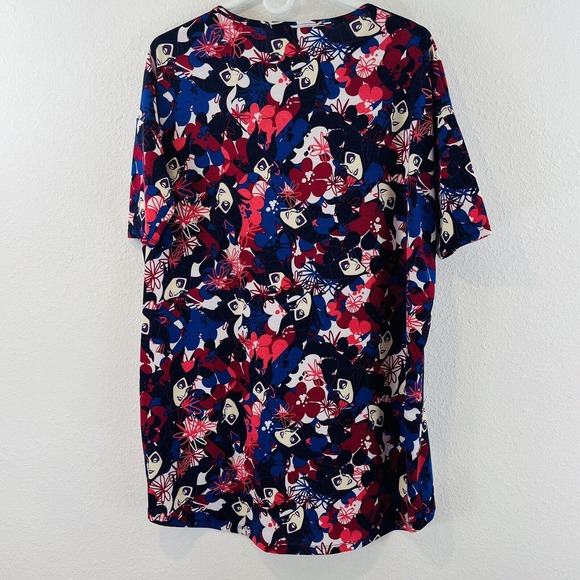 Womens S Lularoe Maleficent Simply Comfortable Shirt Disney Allover Print Hi-Low - Picture 4 of 6
